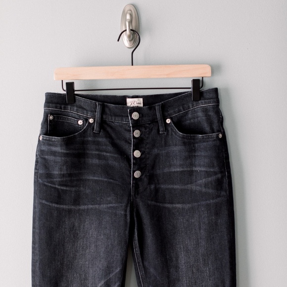 J.Crew 9" Demi-Boot Crop Jean in Charcoal Size 29 - Picture 4 of 13